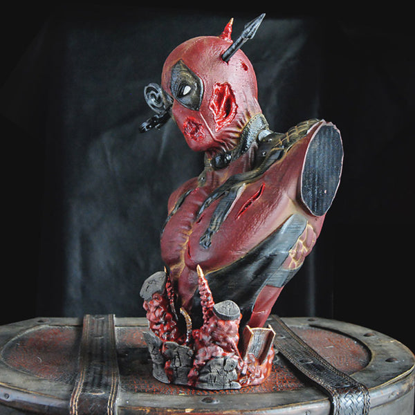 Deadpool Bust Arrow through the Head 3D Model Ready to Print