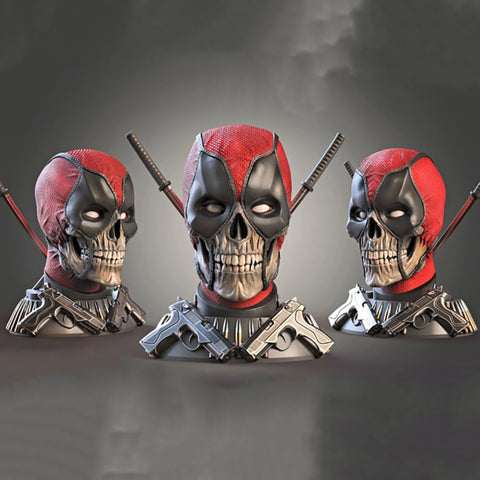 Deadpool Bust – Halloween Version 3D Model Ready to Print STL
