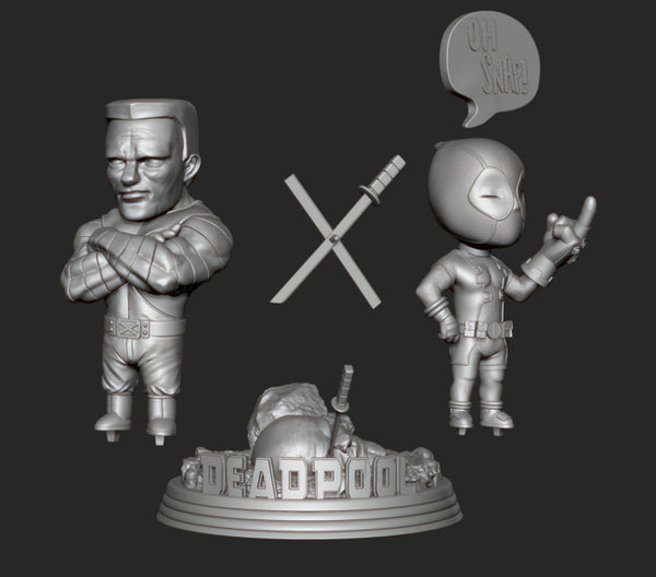 Deadpool Chibi 3D Model Ready to Print