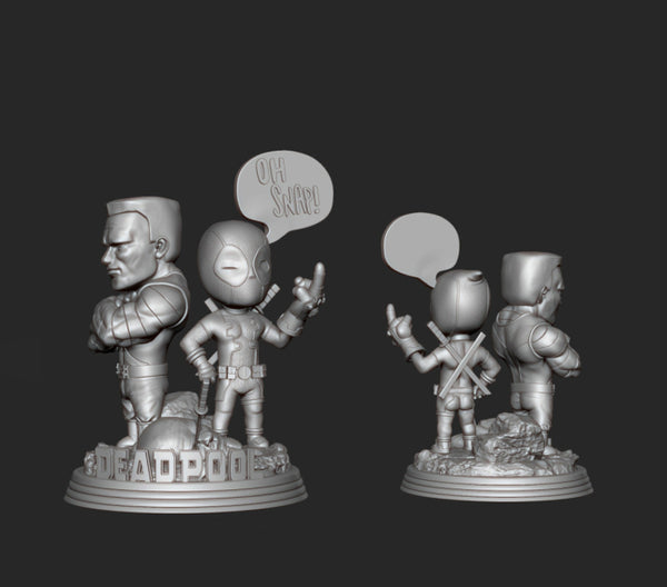 Deadpool Chibi 3D Model Ready to Print