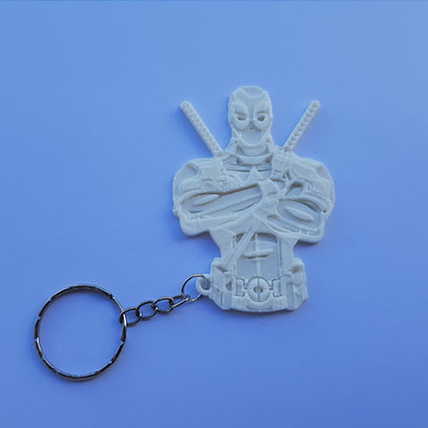 Deadpool Keychain 3D Model Ready to Print STL