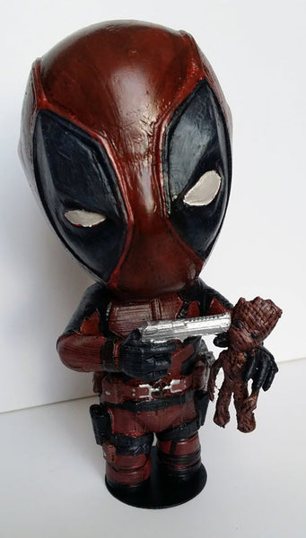 Deadpool vs Groot 3D Model Ready to Print STL