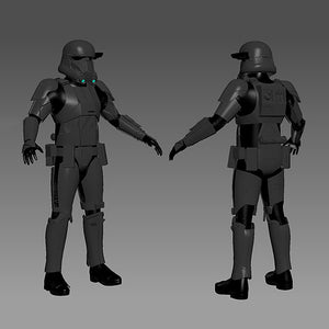 Death Trooper Full Armor from Star Wars 3D Model Ready to Print