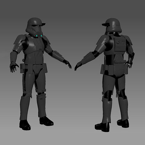 Death Trooper Full Armor from Star Wars 3D Model Ready to Print