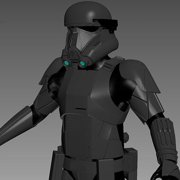 Death Trooper Full Armor from Star Wars 3D Model Ready to Print