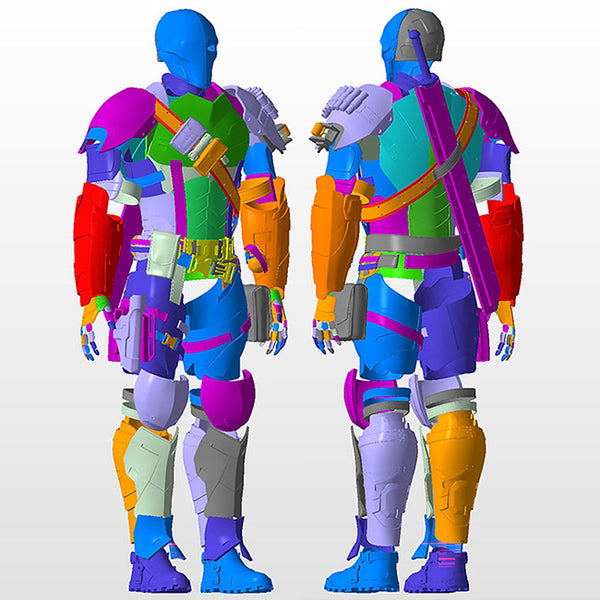Deathstroke Arkham Knight Full Armor Suit 3D Model Ready to Print