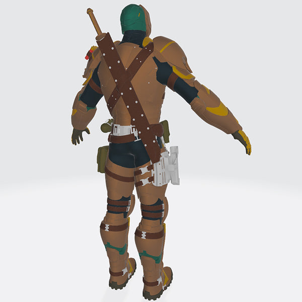 Deathstroke Arkham Knight Full Armor Suit 3D Model Ready to Print