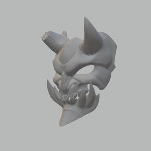 Demon Mask 3D Model Ready to Print
