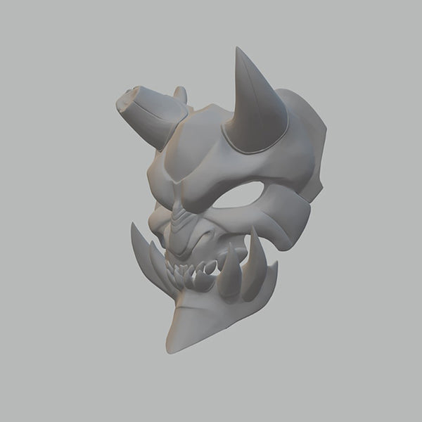 Demon Mask 3D Model Ready to Print
