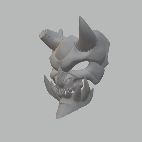 Demon Mask 3D Model Ready to Print
