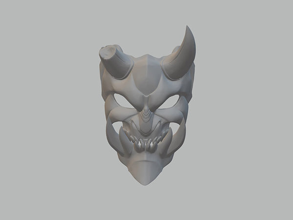 Demon Mask 3D Model Ready to Print