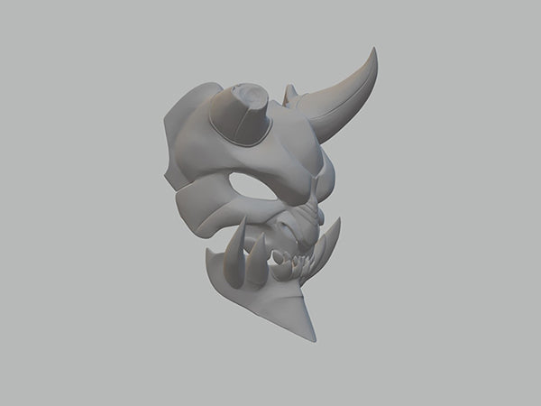 Demon Mask 3D Model Ready to Print