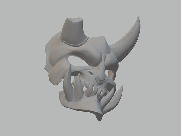 Demon Mask 3D Model Ready to Print