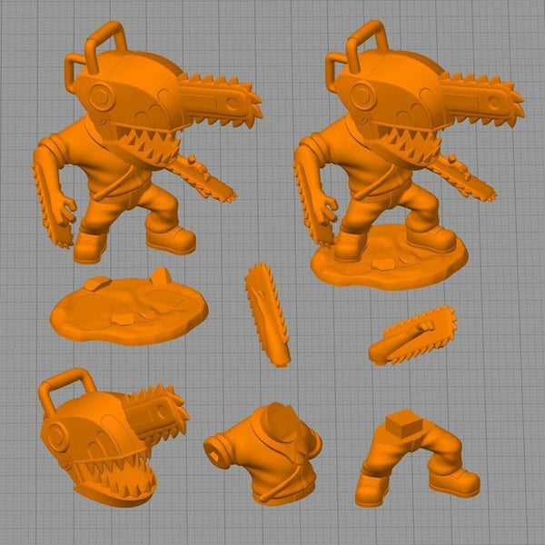 Denji Chibi Chainsaw Man 3D Model Ready to Print