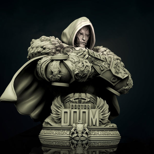 Dr Doom Bust 3D Model Ready to Print STL