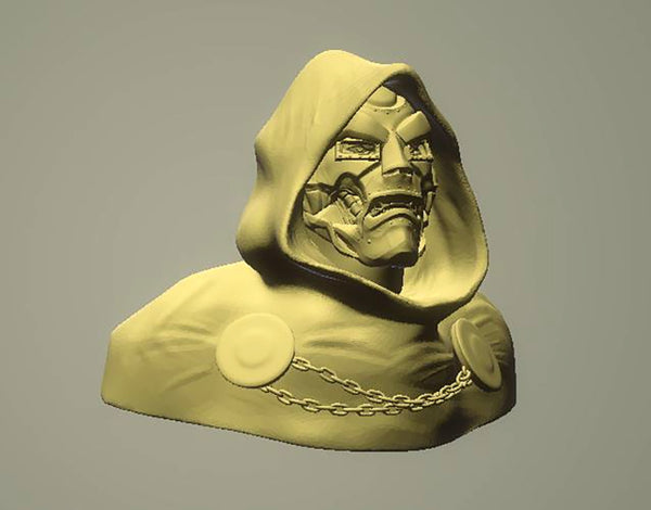 Dr Doom Bust 3D Model Ready to Print STL