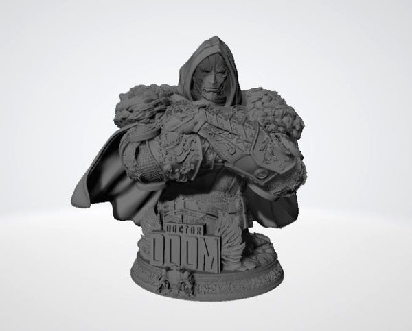 Dr Doom Bust 3D Model Ready to Print STL