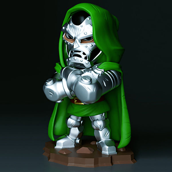 Dr Doom Chibi 3D Model Ready to Print STL