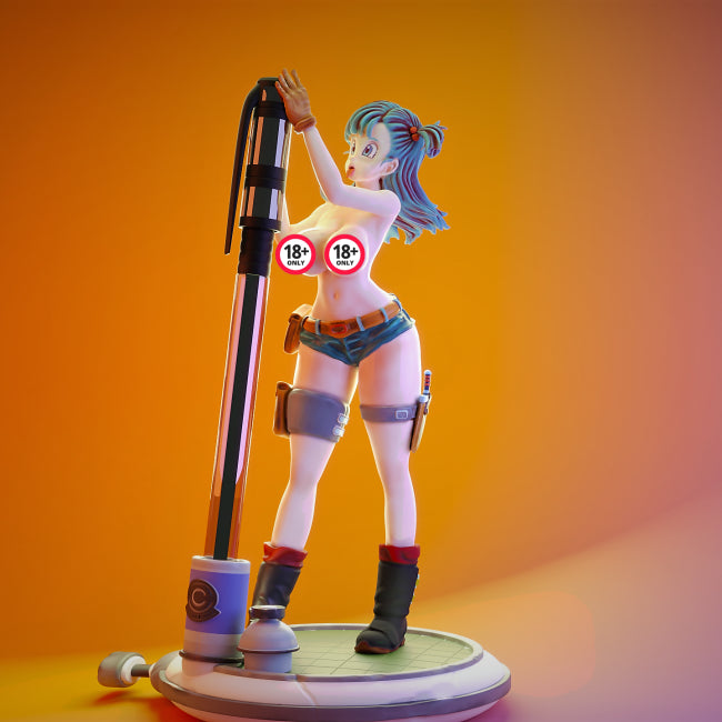 Dragon Ball Bulma Pen Holder 3D Figures Ready to Print