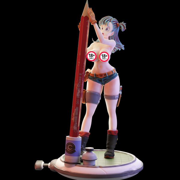 Dragon Ball Bulma Pen Holder 3D Figures Ready to Print