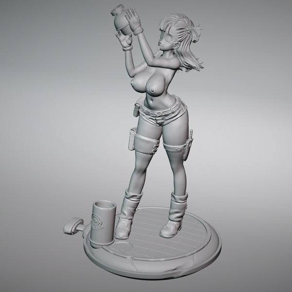 Dragon Ball Bulma Pen Holder 3D Figures Ready to Print