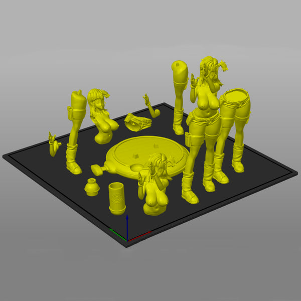 Dragon Ball Bulma Pen Holder 3D Figures Ready to Print