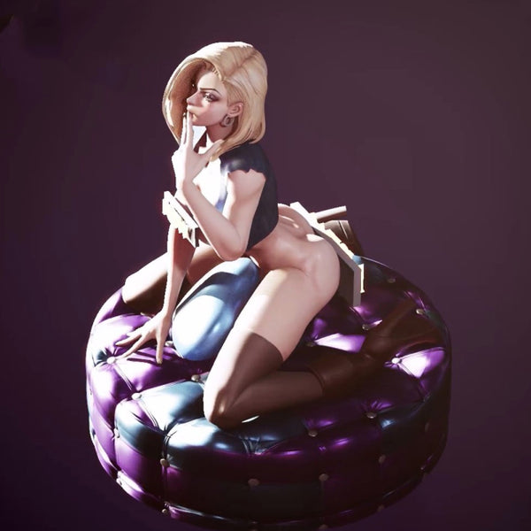 Dragon Ball - Sexy Android 18 Figurine 3D Model Ready to Print