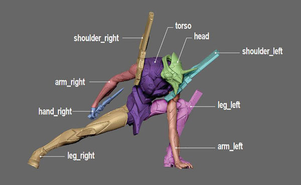 Evangelion EVA01 3D Model Ready to Print