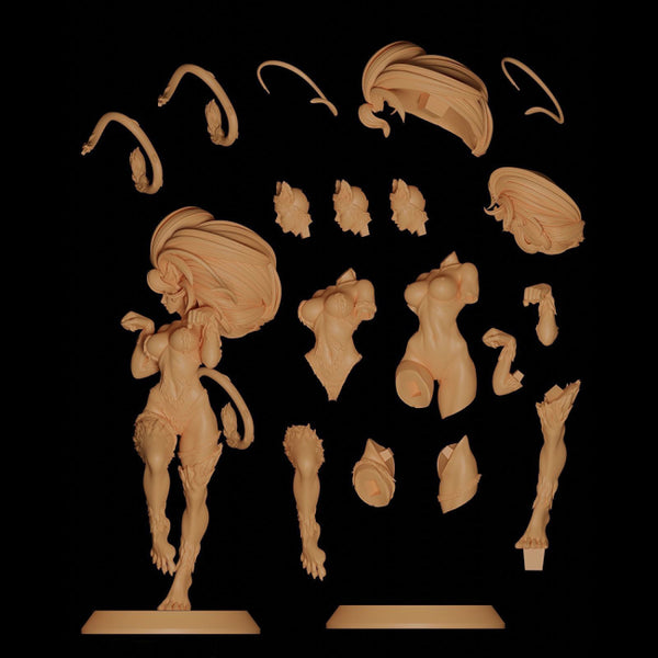 Felicia Cat Woman Figures STL Ready to Print