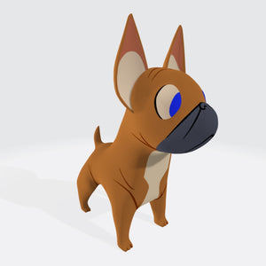 French Bulldog 3D Model Ready to Print