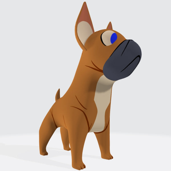 French Bulldog 3D Model Ready to Print