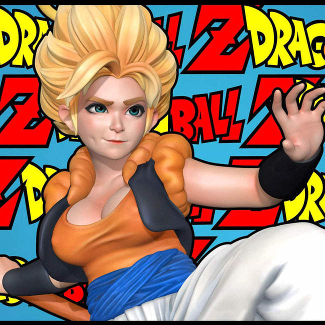 Gogeta Female Version 3D Model Ready to Print