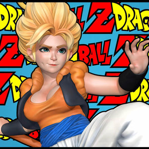 Gogeta Female Version 3D Model Ready to Print