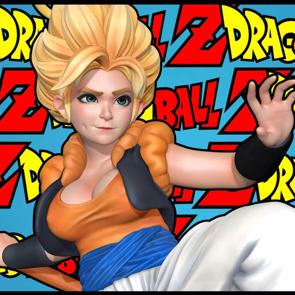 Gogeta Female Version 3D Model Ready to Print