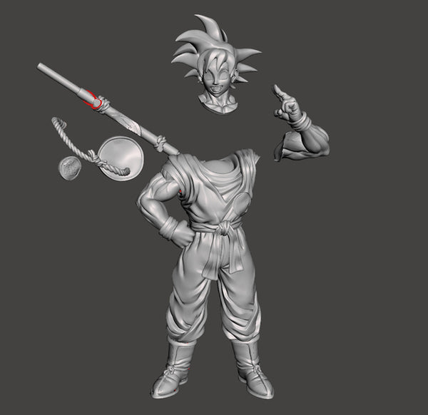 Goku Dragon Ball Z 3D Model Ready to Print