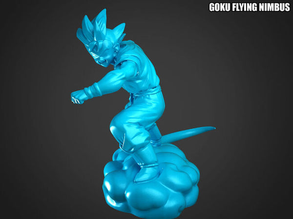 Goku Flying Nimbus 3D Model Ready to Print