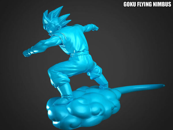Goku Flying Nimbus 3D Model Ready to Print