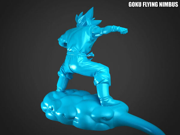 Goku Flying Nimbus 3D Model Ready to Print