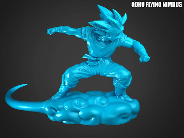 Goku Flying Nimbus 3D Model Ready to Print