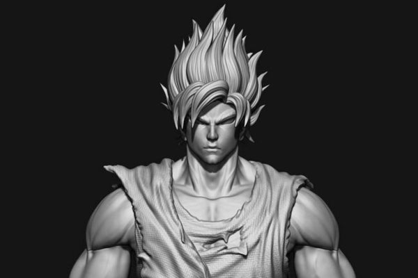 Goku Super Saiyan 3D Model Ready to Print