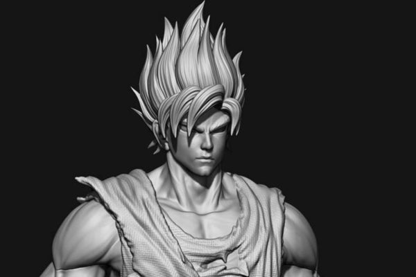 Goku Super Saiyan 3D Model Ready to Print
