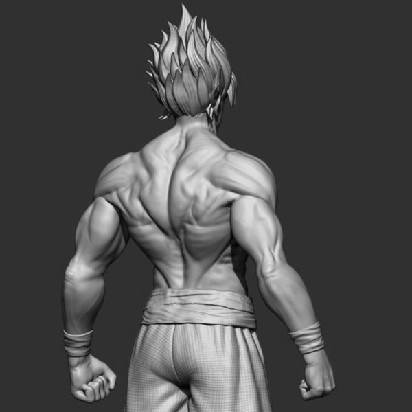 Goku Super Saiyan V2 3D Model Ready to Print
