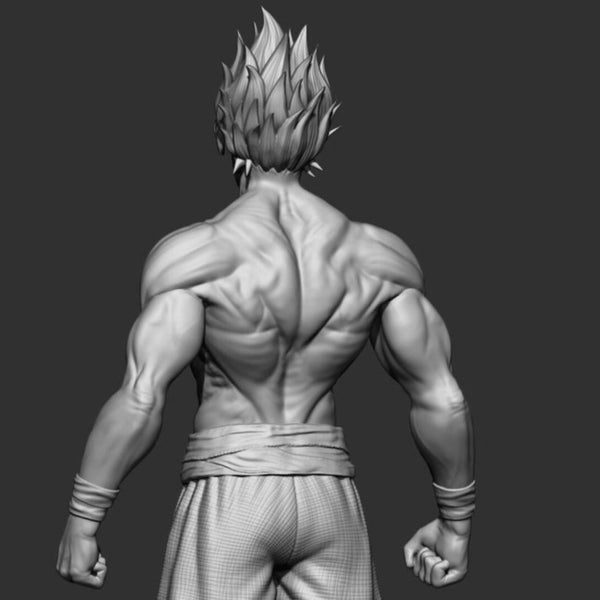 Goku Super Saiyan V2 3D Model Ready to Print