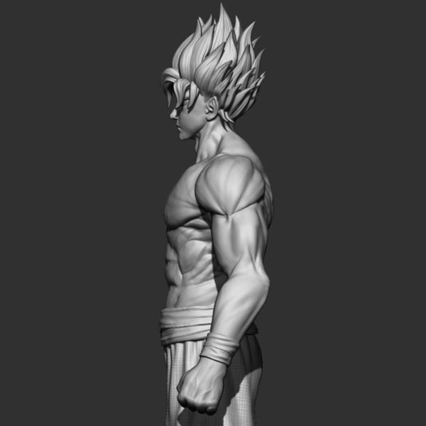 Goku Super Saiyan V2 3D Model Ready to Print