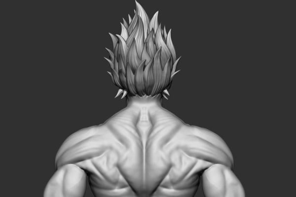 Goku Super Saiyan V2 3D Model Ready to Print