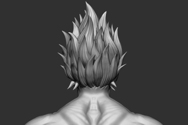 Goku Super Saiyan V2 3D Model Ready to Print