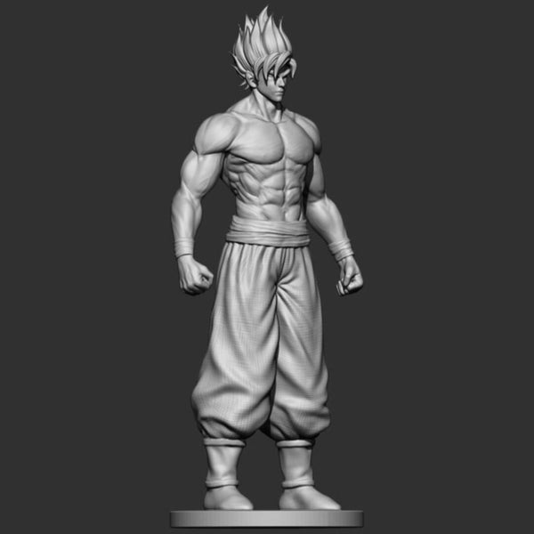 Goku Super Saiyan V2 3D Model Ready to Print