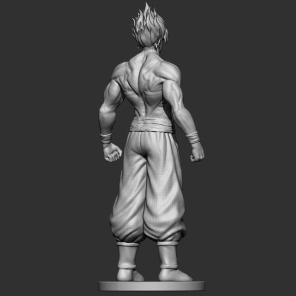 Goku Super Saiyan V2 3D Model Ready to Print