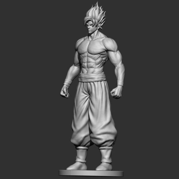 Goku Super Saiyan V2 3D Model Ready to Print
