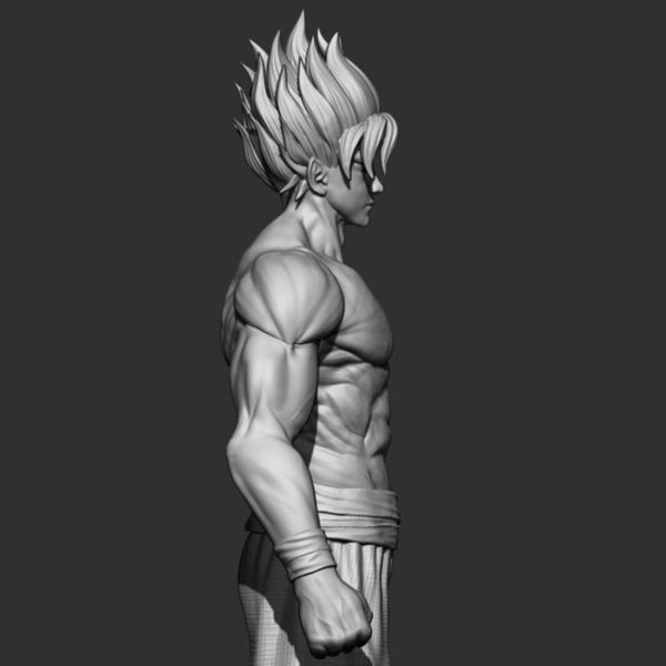 Goku Super Saiyan V2 3D Model Ready to Print